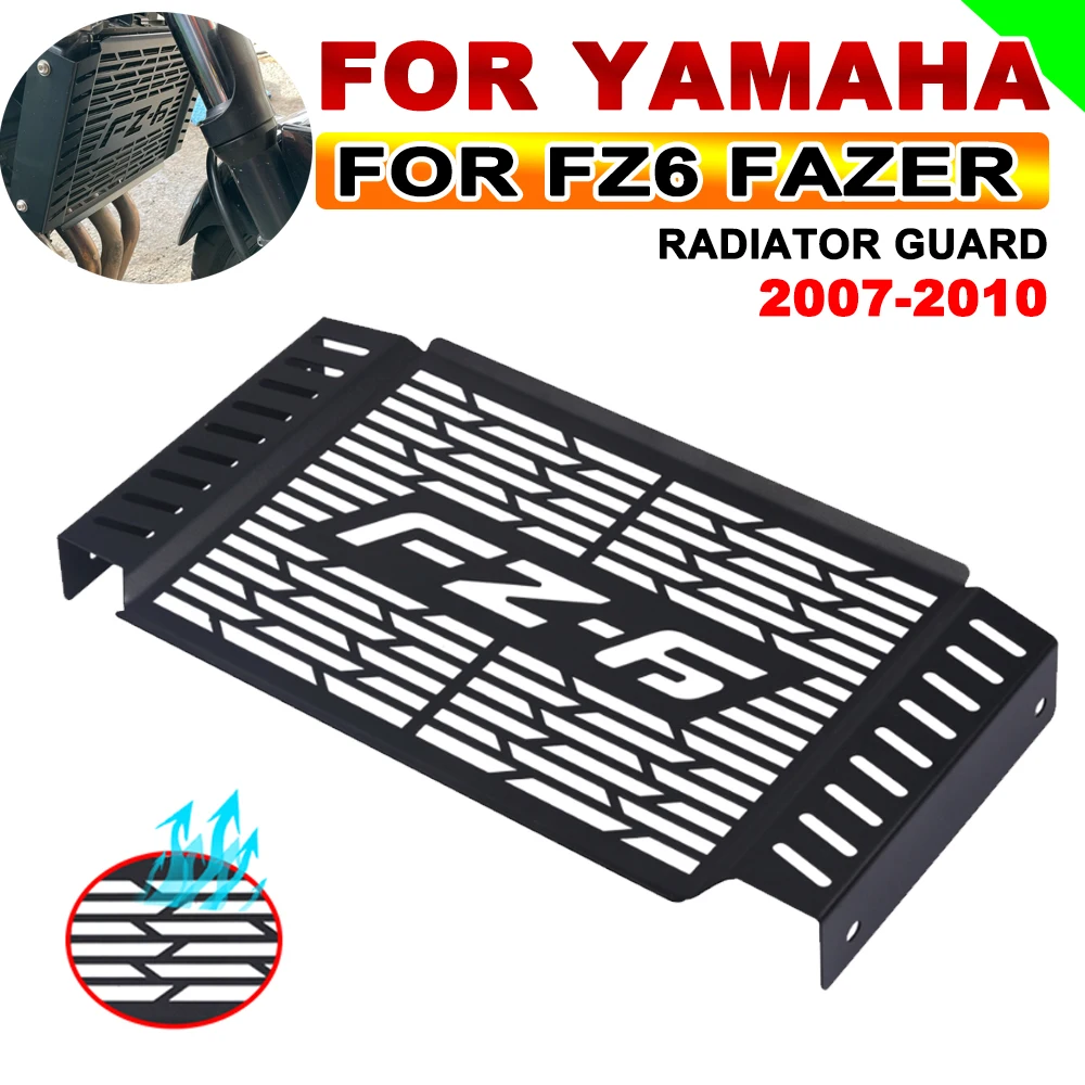 For Yamaha FZ6 FZ 6 FAZER 2007 2008 2009 2010 Motorcycle Accessories Radiator Guard Grille Protector Grill Protection Cover