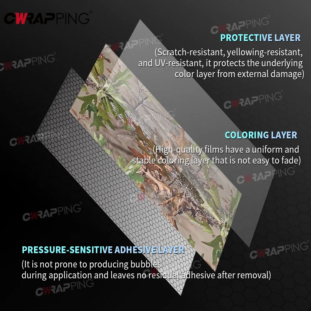 Camo Woodland Film Vehicle Decoration Car Tuning Accessories Auto Motorcycle Stickers for Car Supplies Body Covering Motorcycles