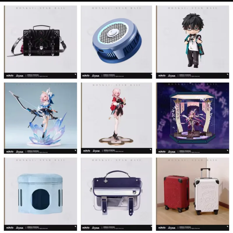 MiHoYo ของแท้อย่างเป็นทางการ Honkai Star Rail/ผลกระทบ Honkai 3 /Genshin Impact Lucky กล่องตาบอด Surprise กระเป๋าคอสเพลย์อะนิเมะของขวัญ