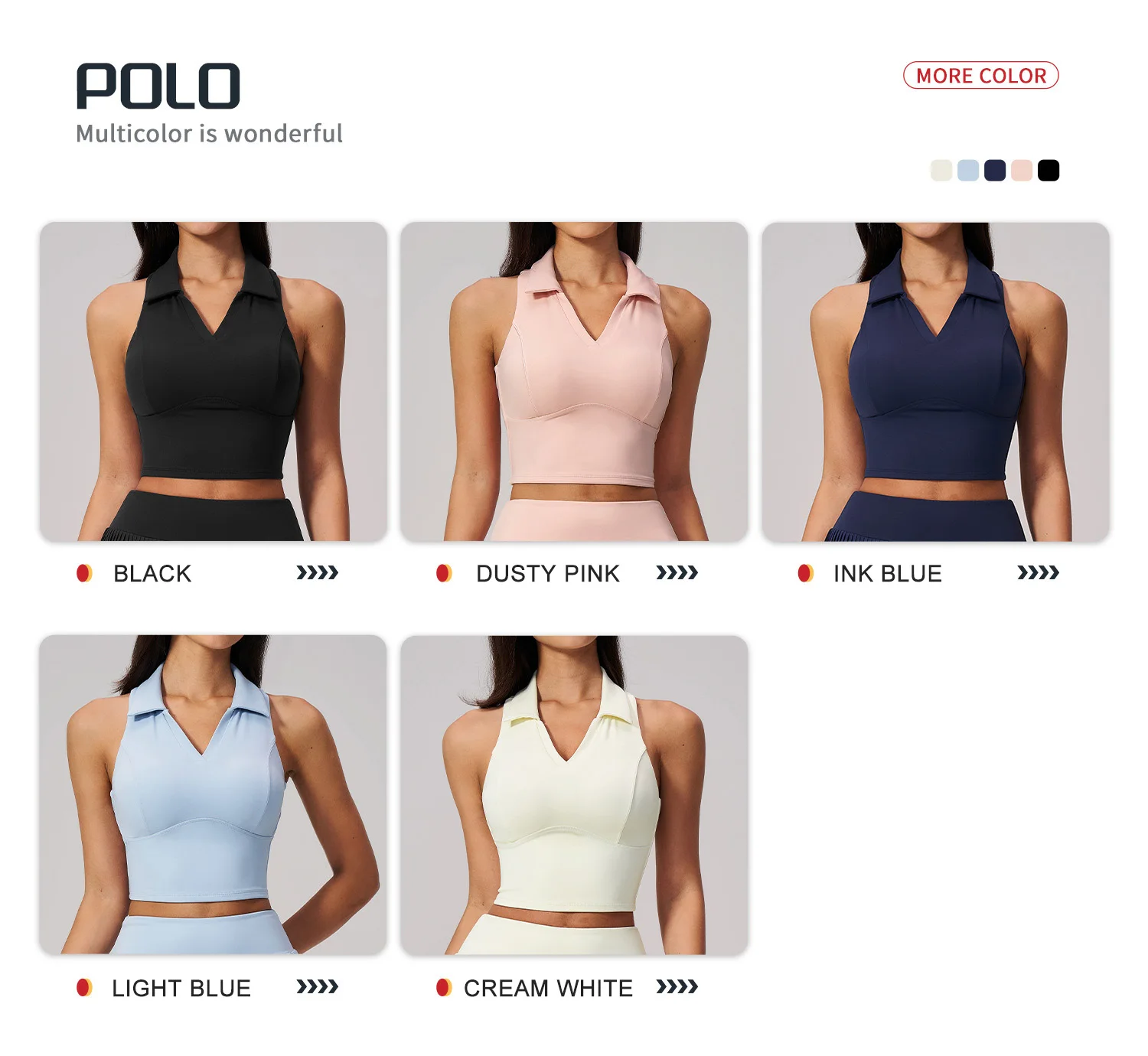SOISOU Nylon Women Two Pieces Yoga Set Ribbed V-Neck Gym Top Sport Tennis Skirt 2pcs Suit Sportswear Workout Clothes 5 Colors