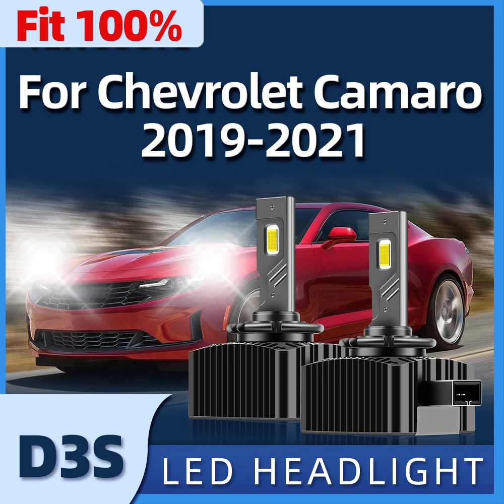 

LED Headlights Bulbs D3S 40000LM CSP Chip 6000K White 120W Car Auto Headlamp For Chevrolet Camaro 2019 2020 2021