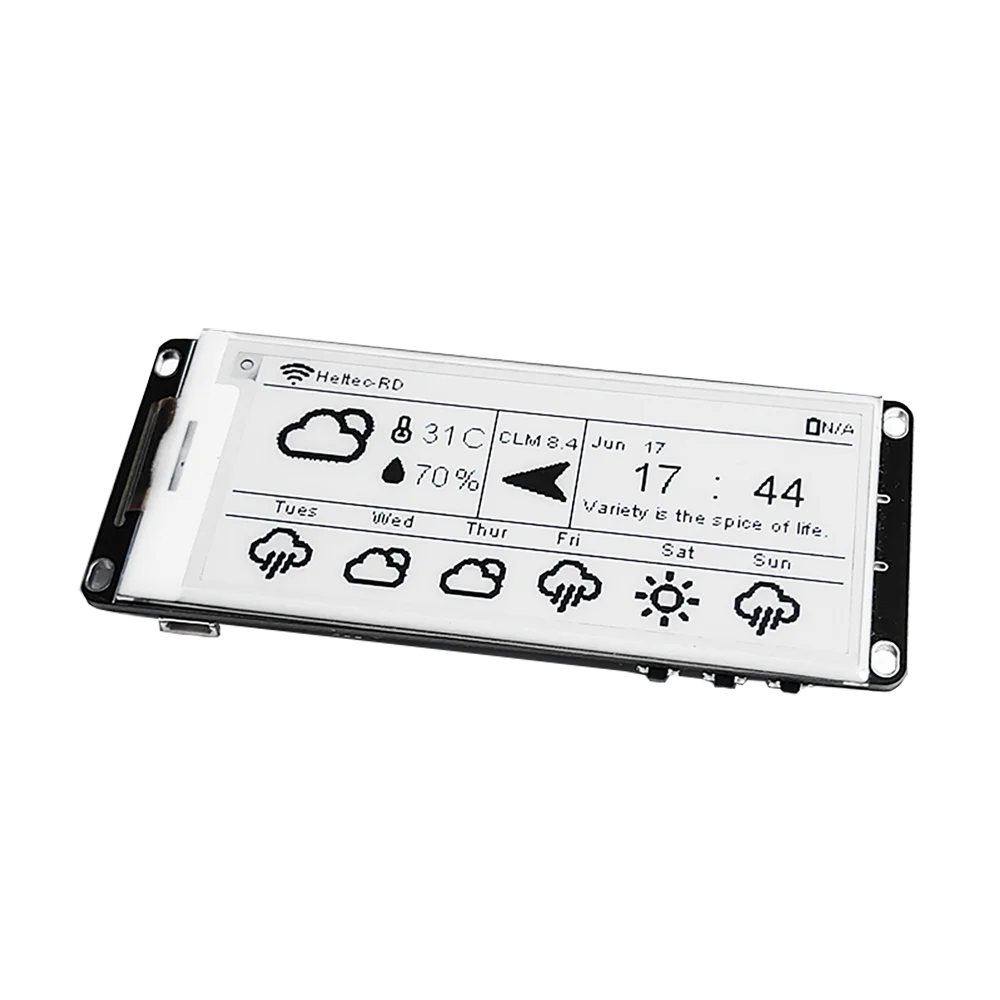 Heltec Meshtastic E290 ESP32 SX1262 LoRa Devboard Kit com display E-Ink de 2,90 polegadas BLE WiFi Tipo-C USB compatível com Arduino