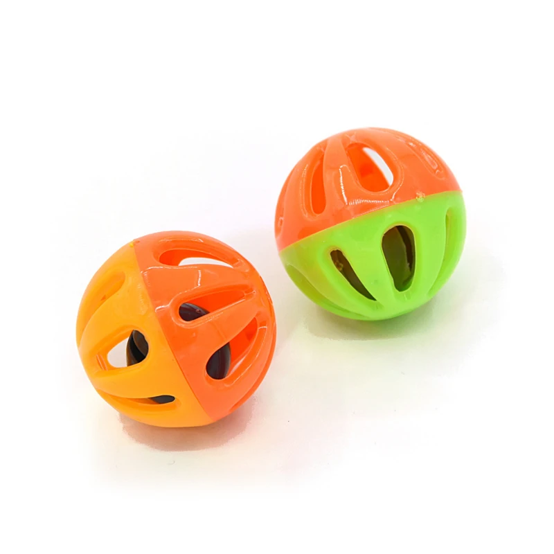 10pcs Plastic vocalization Ball Pet Toy Small Bell Balls Cat Toy Hollow Out Cat Toys For Kitten