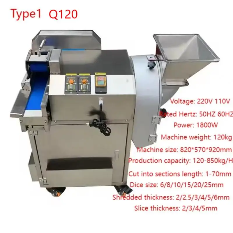 Industrial High Quality Leafy Vegetable Cutting Machine Multi-Functional Leafy Cutter With Two Head Cutting Knives Set