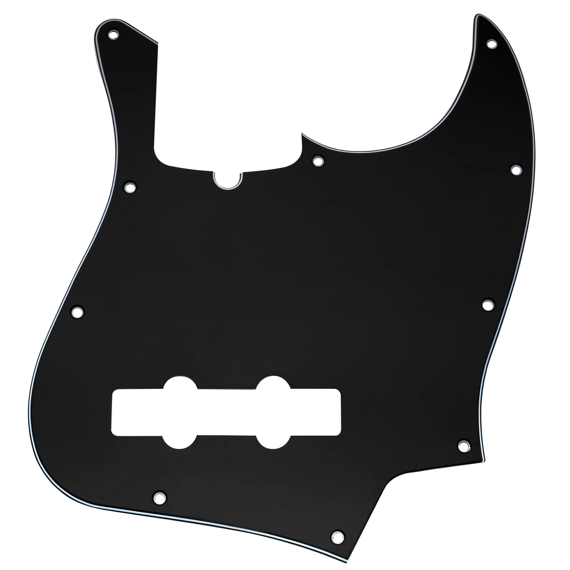 Musiclily Pro 10-Hole Modern Style J Bass Pickguard for 4 String American Jazz Bass