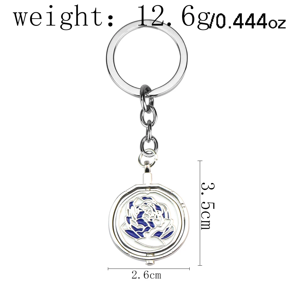  غامض الموسم 2 Ekko الدورية المفاتيح أنيمي مسحوق الأزرق الوردي ارتفع قلادة Jinx تأثيري هدية المفاتيح الهدايا الزخرفية #6