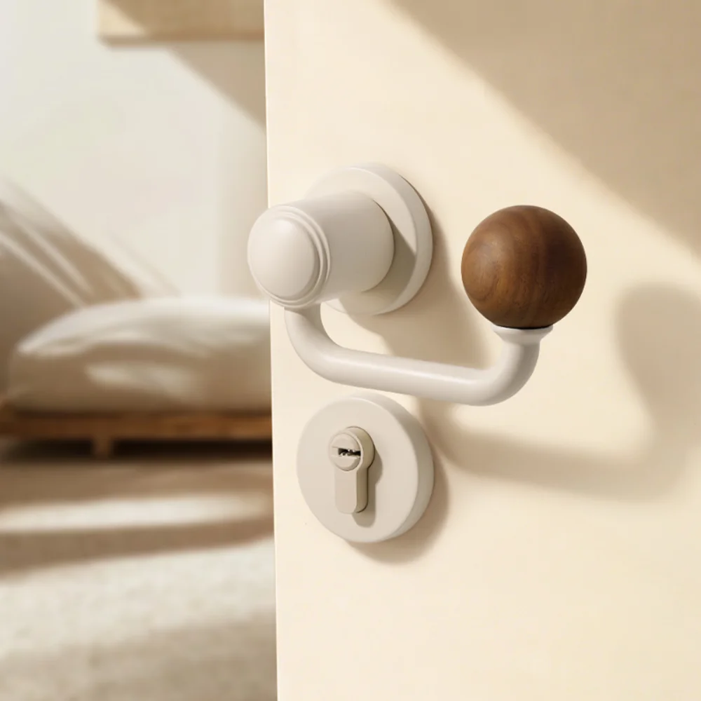 

Interior Door Hande Bedroom Bathroom Door Lever with Wood Office Kitchen Door Lock