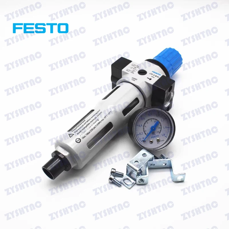 FESTO filter pressure reducing valve LFR-1/4-D-7-MIDI 186487 LFR-1/2-D-5M-MIDI 162722 LFR-1/4-3/8-1/2-3/4-D-7-5M-O-MIDI-A-MPA