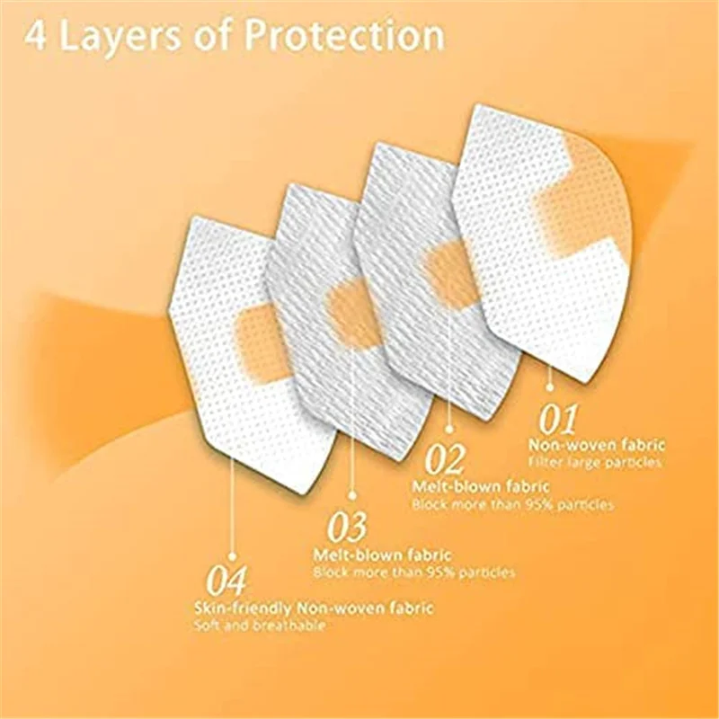 Newly 50/60 Pcs Adults Disposable Face Mask 3Ply Earloop Protective Breathable Covering with Design Breathable