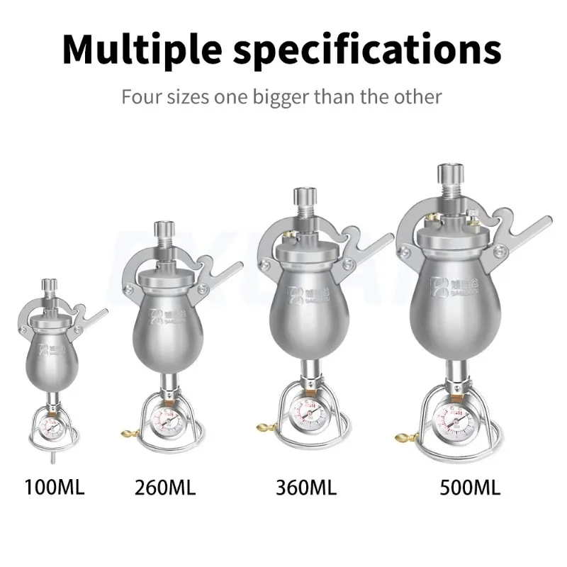 100ml/260ml/360ml Small Cooker Popcorn Machine Puffing Machine Corn Fry Machine Stainless Steel Grain Amplifier Popcorn Heater
