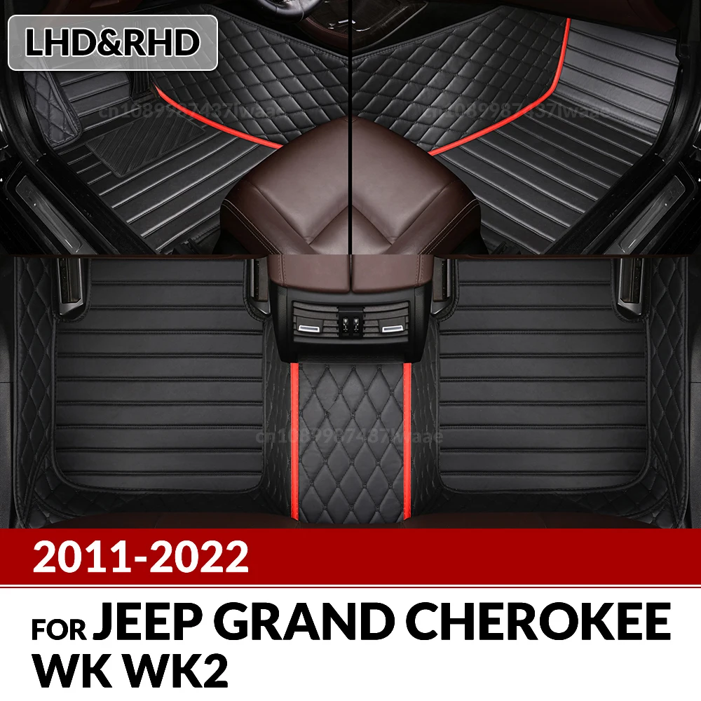 Car floor mats for Jeep Grand Cherokee WK WK2 2011-2022 12 13 14 15 16 17 18 19 20 21 Custom Carpet Cover interior accessories