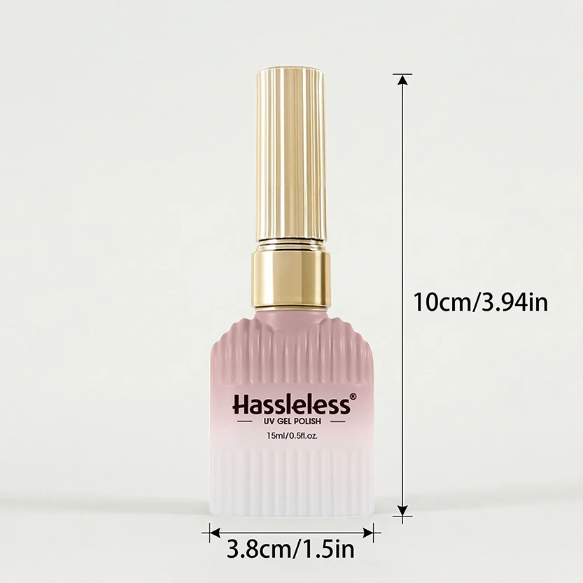 15ml Hassleless #07 Transparent Milk Coffee Nude Gel, Adjustable Shades, Long Lasting Gloss UV Gel For Daily Manicure view 5