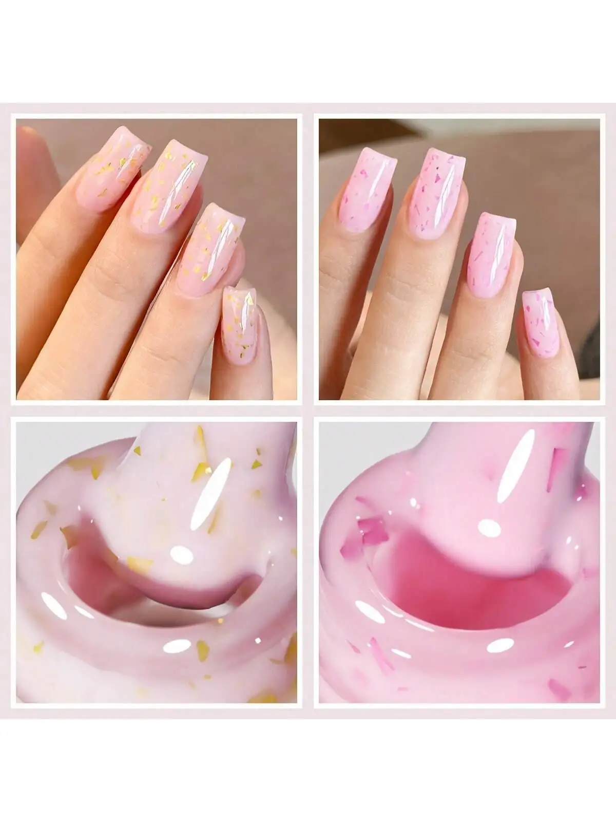 XEIJAYI 1개 15ML 크림 크러쉬 다이아몬드 네일 젤 다채로운 색상의 세미 퍼머넌트 네일 아트 UV LED 네일 살롱 DIY 네일 살롱 젤