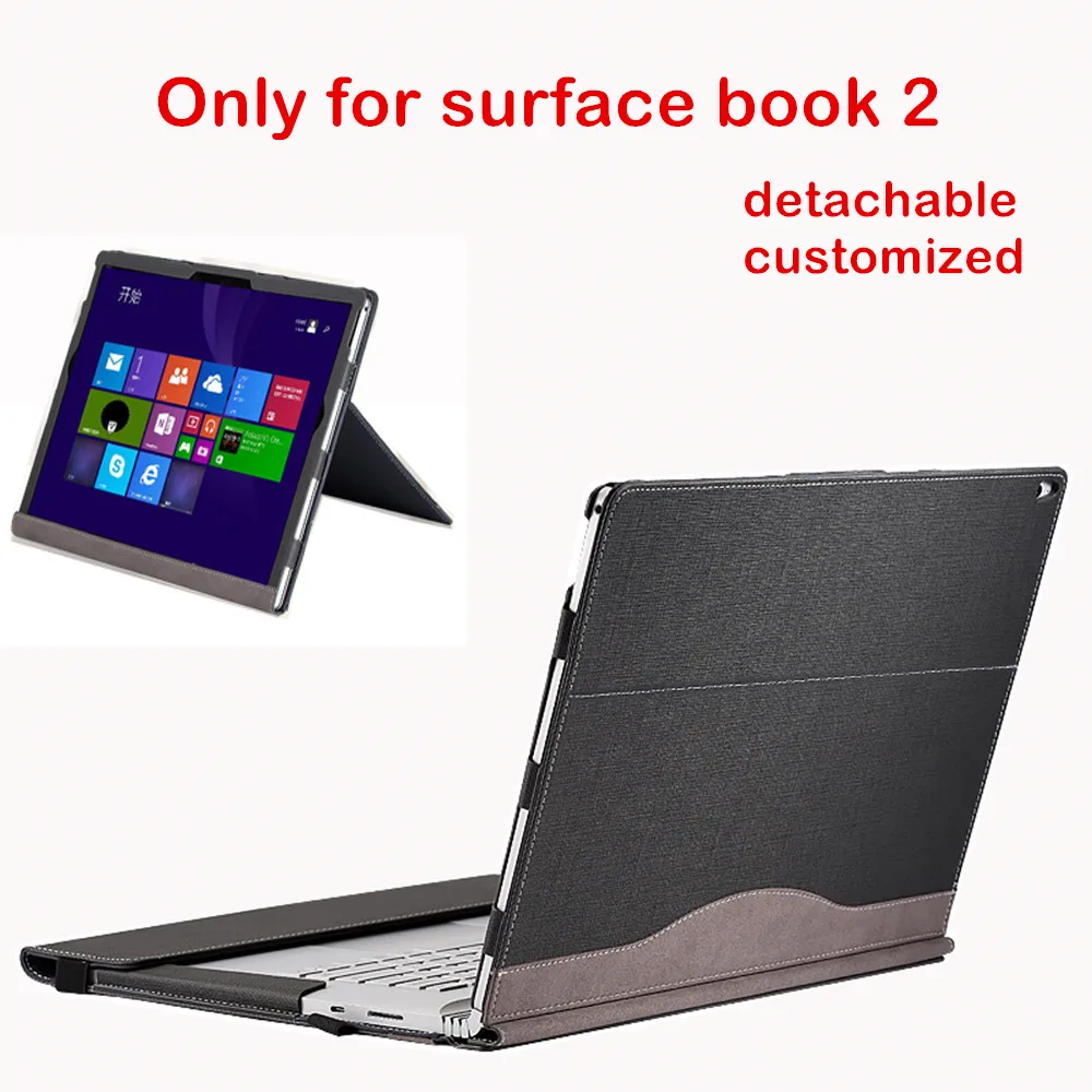 Detachable Cover For Microsoft Surface Book2 13.5 Book 2 15 Inch Tablet Laptop Sleeve Stand Case Keyboard Film Screen Film Pen