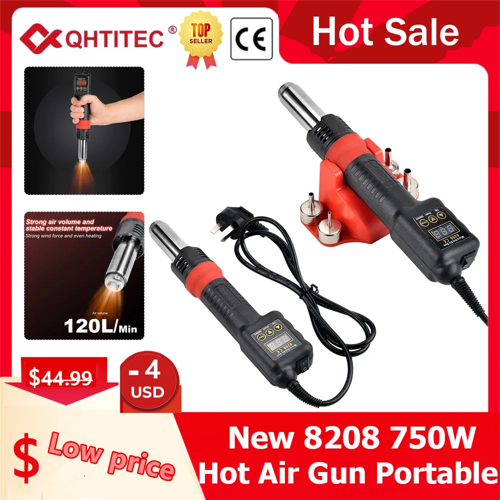 

JCD 8208 750W Hot Air Gun Portable LED Display Rework Station BGA Micro Heat Gun Hair Dryer Temperature Adjustable Welding Tools