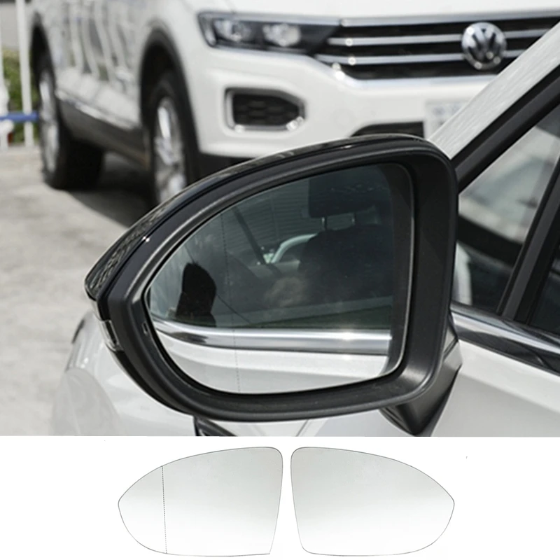 Side Mirror Glass For Volkswagen Golf 8 MK8 2020 2021 2022 2023 2024 2025 HD Heated Rearview Mirror Lens Automotive Accessories