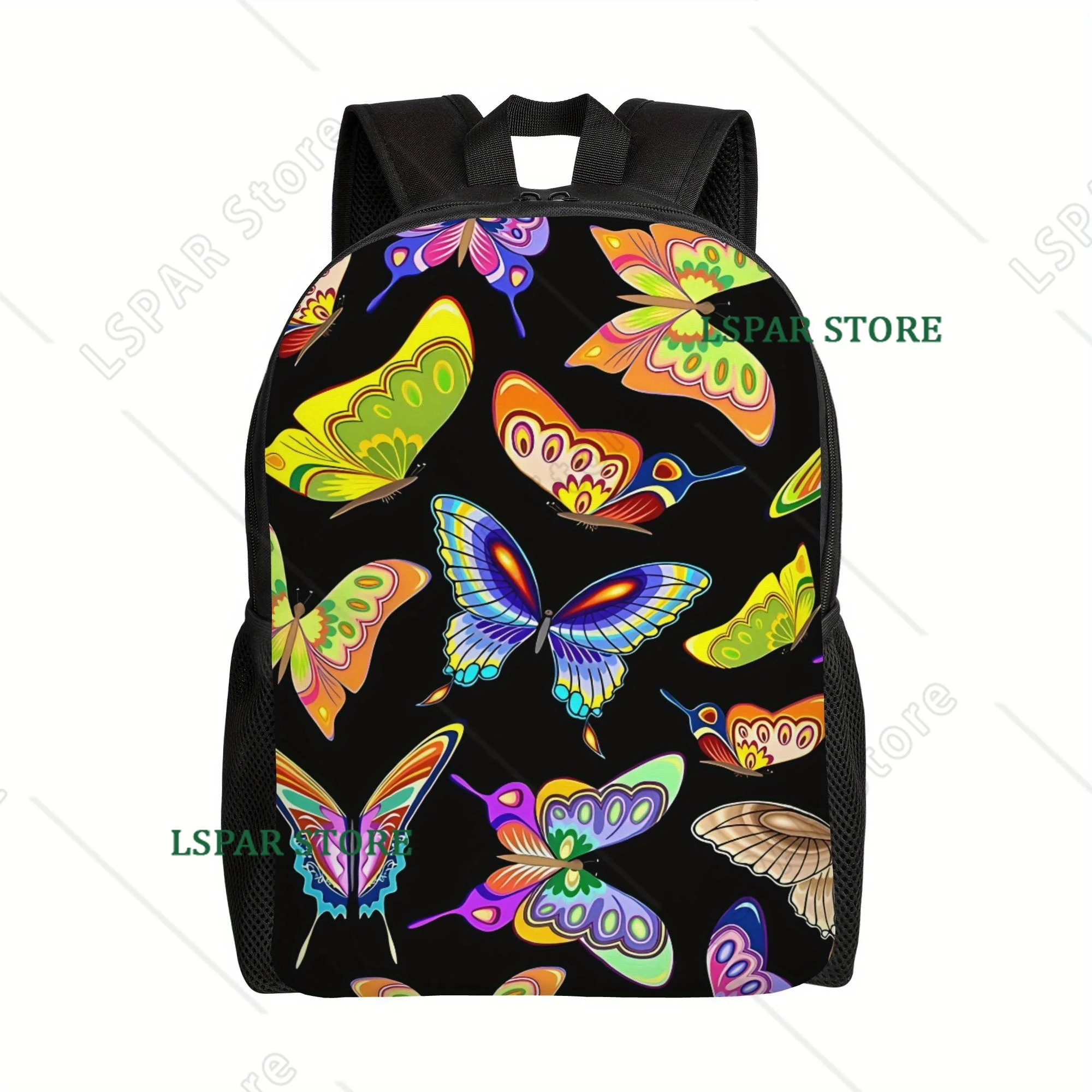 Butterflies Springtime Colorful and Joyful Flight Backpacks for Casual for Students Travel and Carrying Laptops