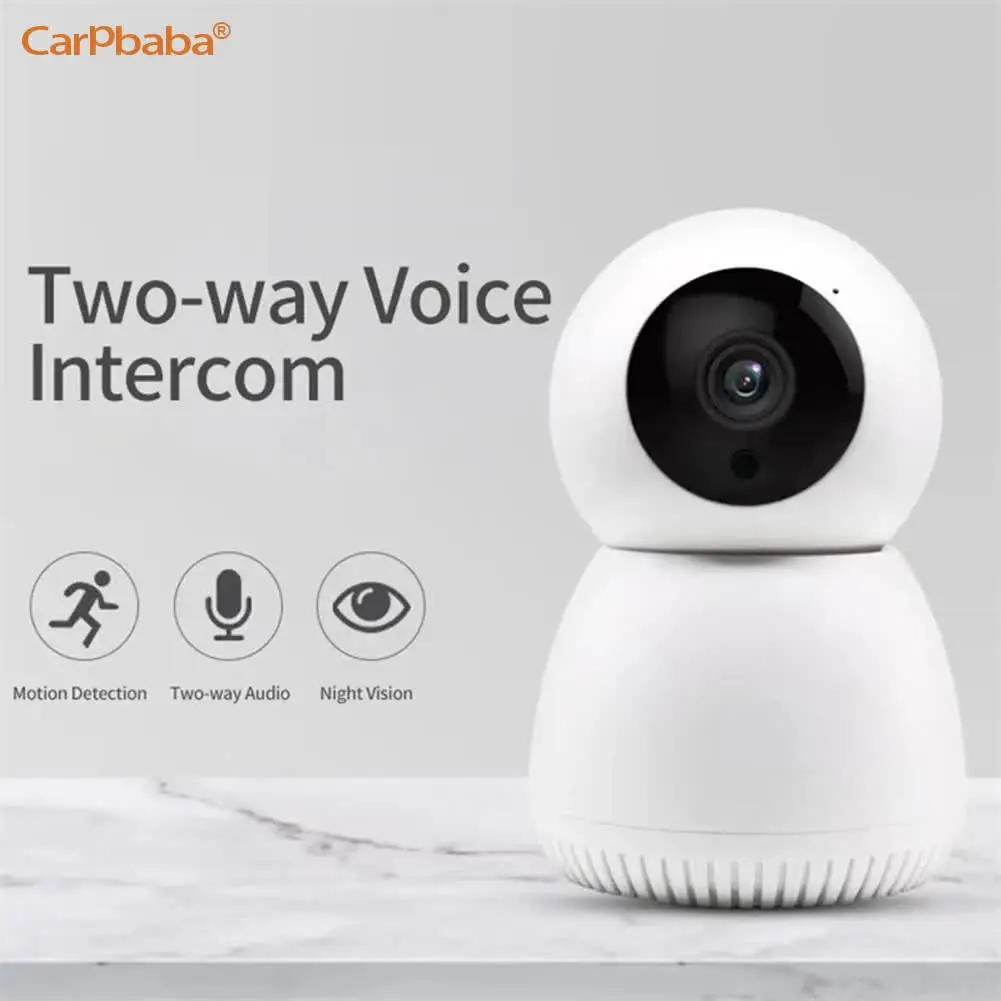 Snowman Surveillance 360° Rotating Wifi IP Camera with Two-way Audio Night Vision Motion Detection
