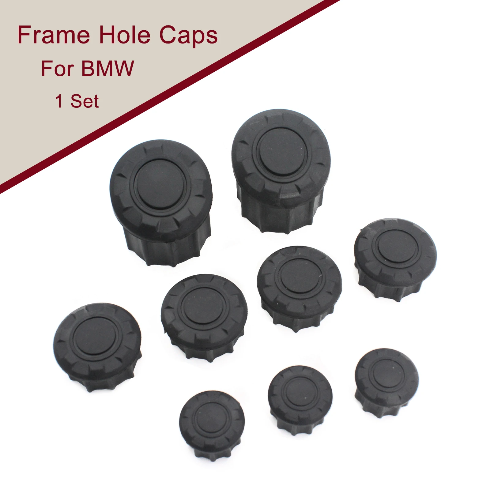 

1 Set Motorcycle Frame Hole Caps Cover Plug For BMW R1200GS R 1200 GS LC Adventure ADV 2014-2019 R1250GS R 1250 GS Adv 2019-2023