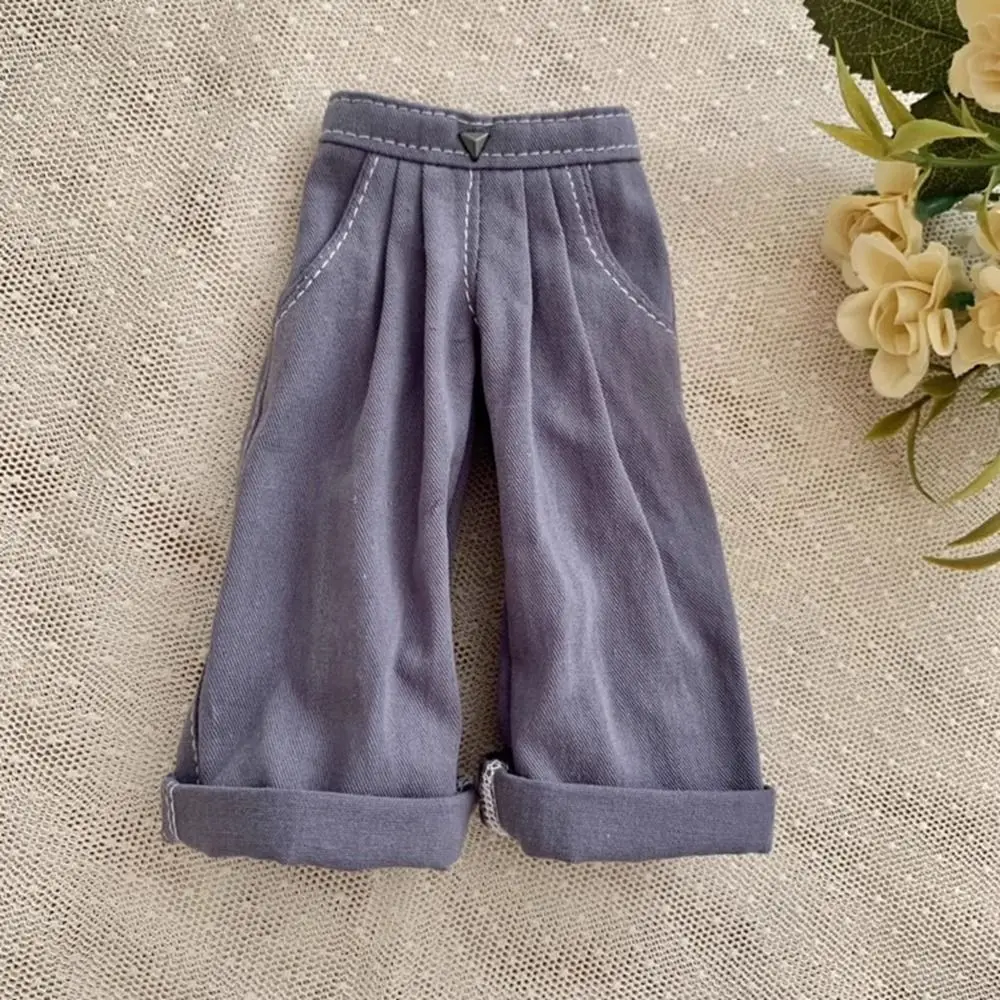 Vêtements élégants pour poupée faite à la main, pantalons décontractés à jambes larges avec chaussettes, accessoires de bricolage, chemises et jeans pour poupées 1/6 BJD 30cm