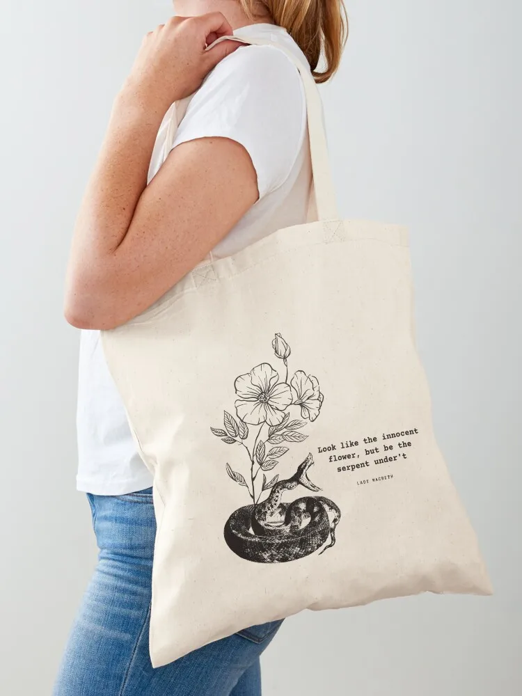 

Macbeth Quote (A1,S5,63-64) Tote Bag personalized tote bag tote bag large size bags Shopper