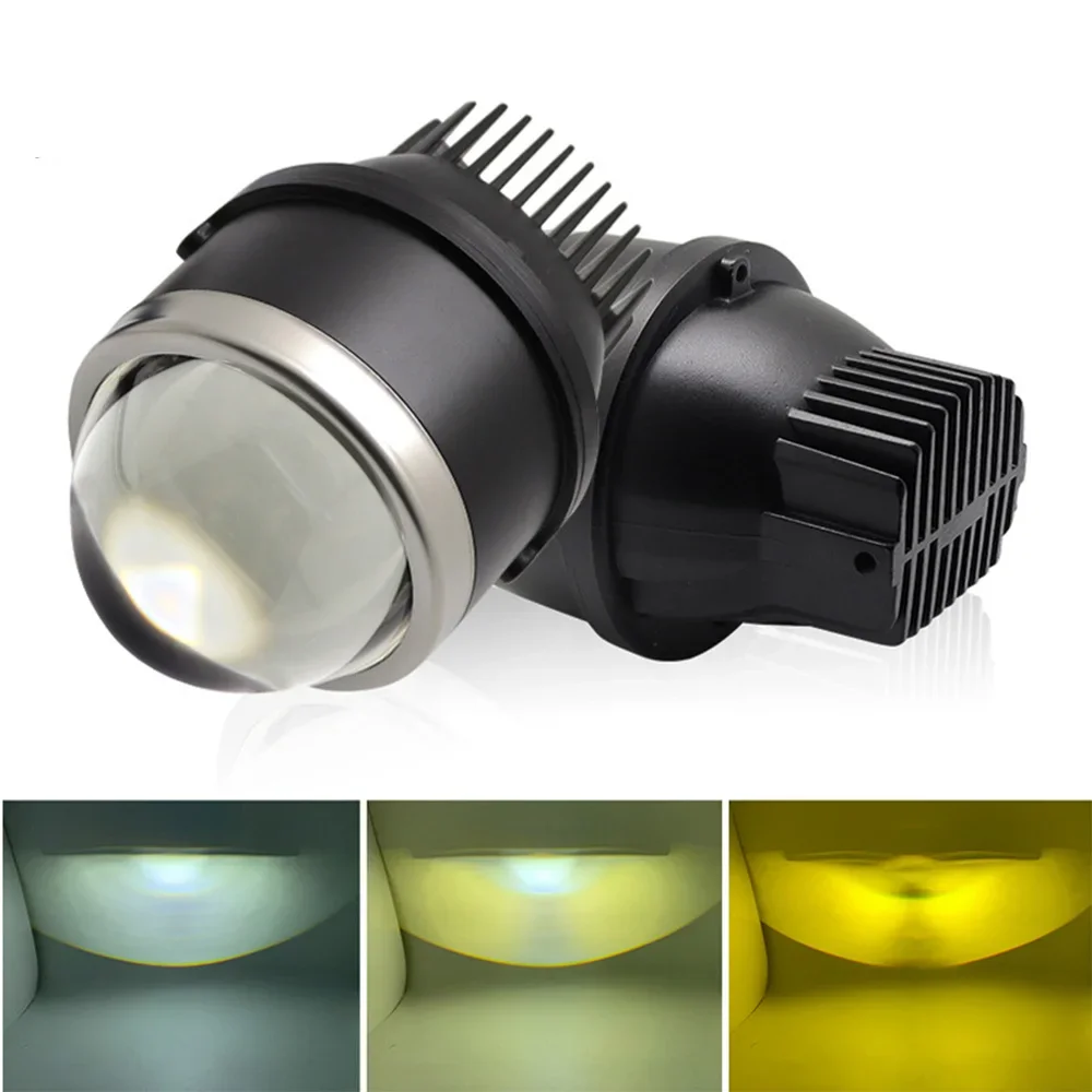 

2 PCS Customized 2 Inch Bi LED Dual Light Fog Light Lens Compatible with 17-19 Mazda3