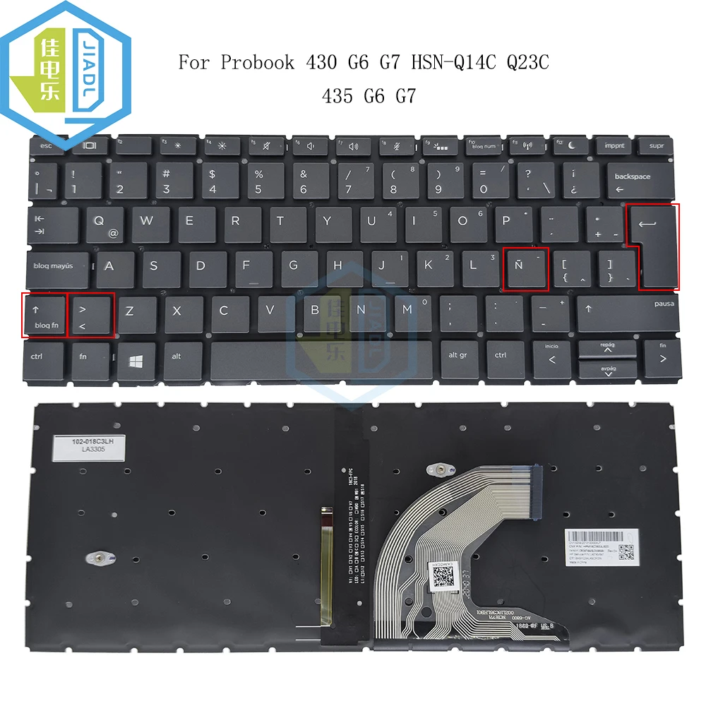 

Новая Латиноамериканская сменная клавиатура с подсветкой для HP Probook 430 G6 430 G7 435 G6 435 G7 ZHAN66 HSN-Q14C Q23C