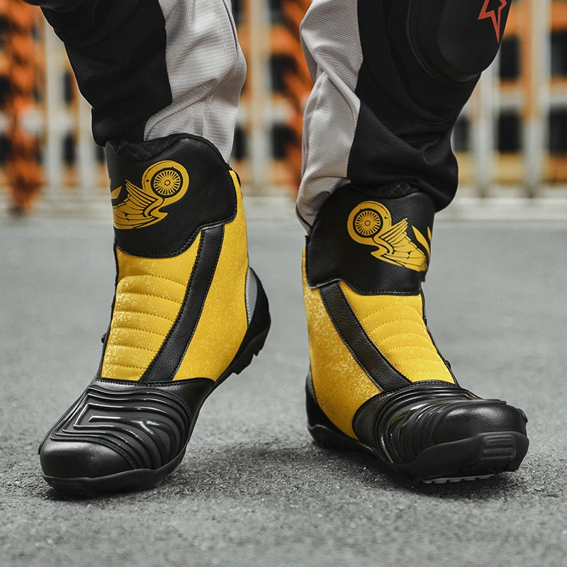 

Motorcycle protective boots unisex four seasons fashion casual outdoor high top breathable comfortable off-road cycling boots