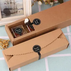 50Pcs Hand Made Sticker Black Round Headed Pudding Cake Candy Pastry Box Decor Packaging Seal Gift Accessories