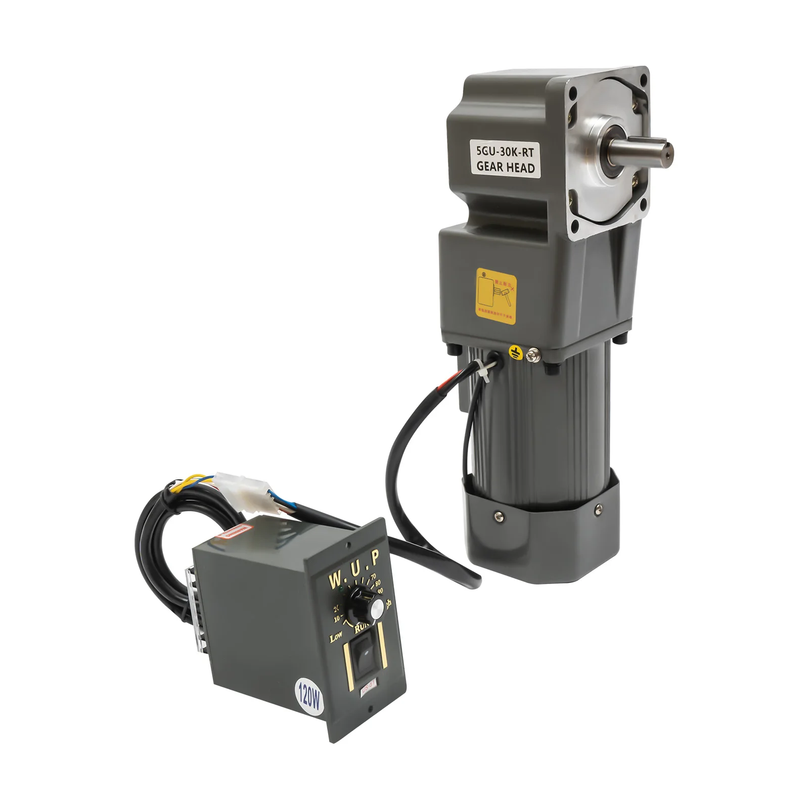 Durable 120W Variable Speed Motor, High Torque, Cooling Fan, Flexible Commutation for Efficient Operation