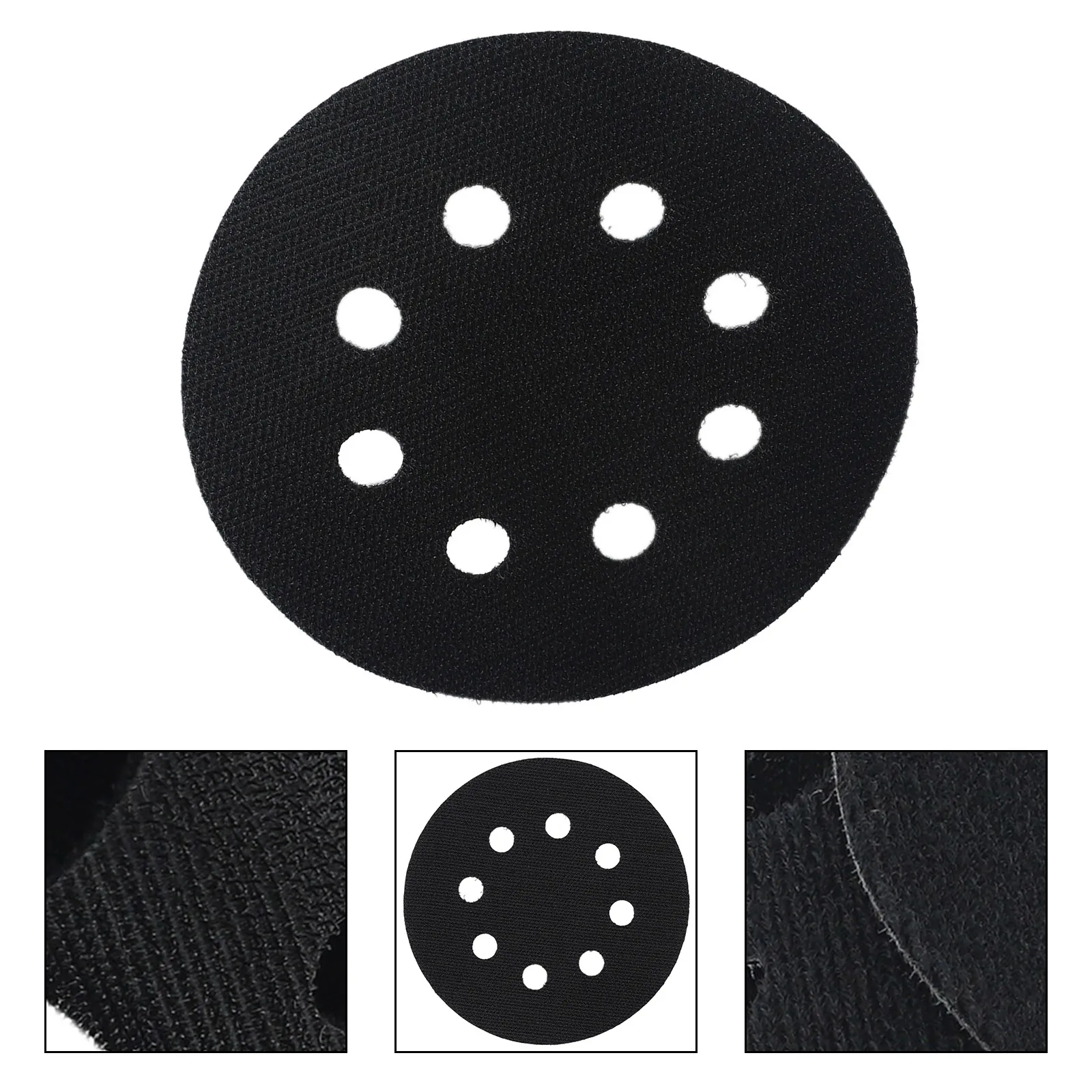 5 Inch 8-Hole Protection Pad Hook And Loop Protection Interface Pad Disc Ultra-Thin Sponge For Sanding Pad Power Tools