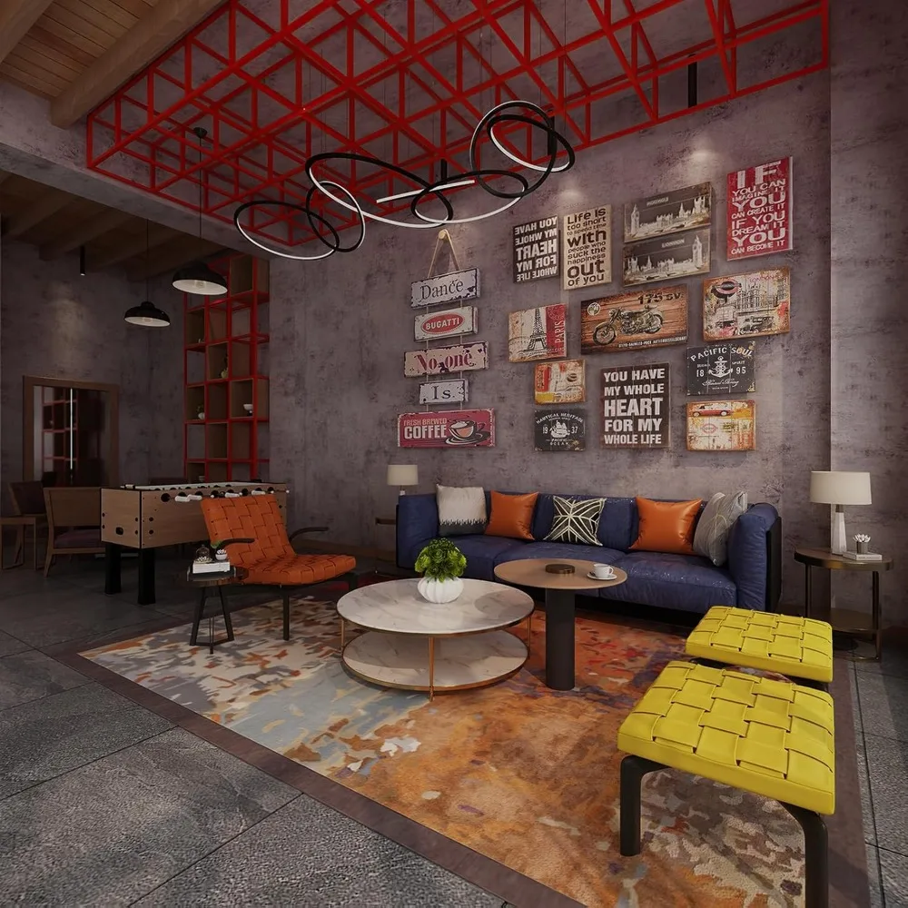 ورق جدران صناعي من الأسمنت الأرجواني - ورق اتصال فضي معدني قابل للتقشير واللصق واسع جدًا لأسطح الكونترتوب والجدران