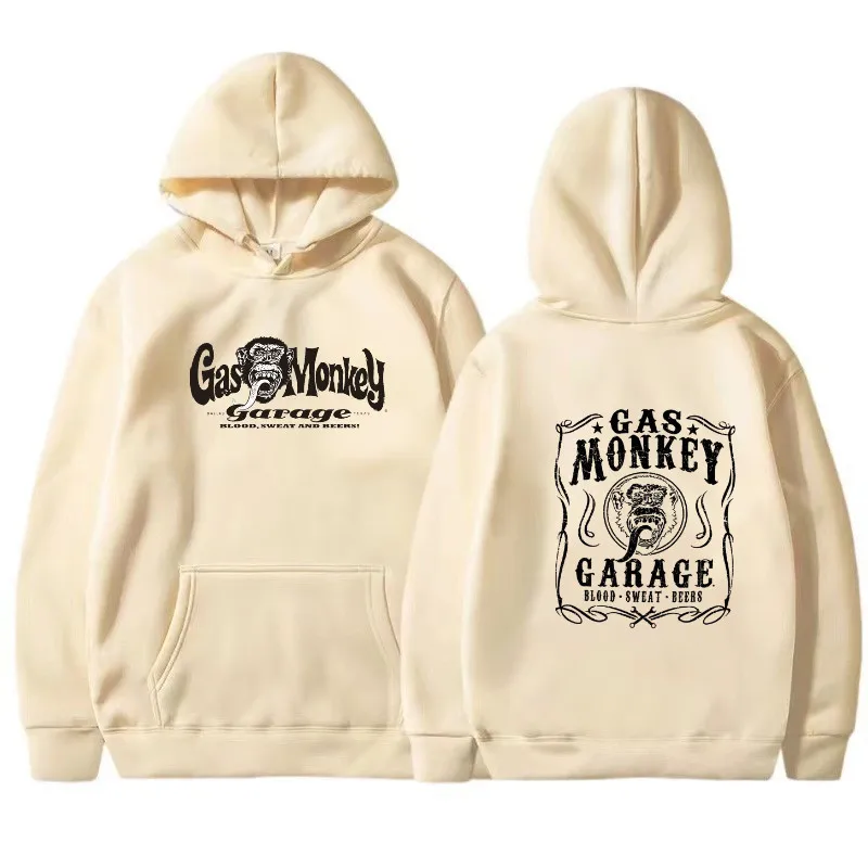 Gas monkey garage hoodie Harajuku pattern autumn pullover fashion unisex long sleeved winter casual street wear outdoor