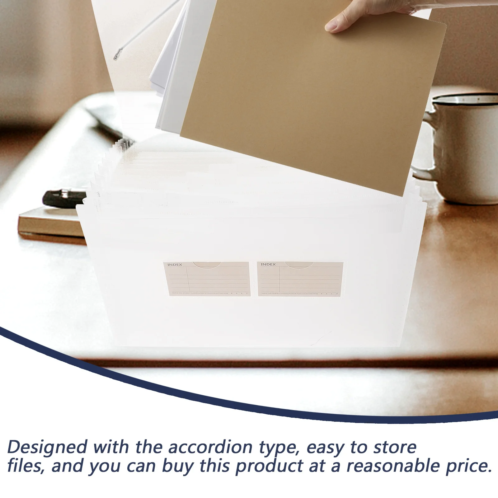 

Accordion File Folder Plastic Bills Holder for Home Office and Travel Use Keep Your Documents and Receipts Neatly