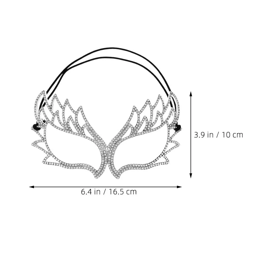 Rhinestone Masquerade Mask Half Face Carnival Party Cosplay Costume Accessory For Women Halloween Masquerade Ball Decor