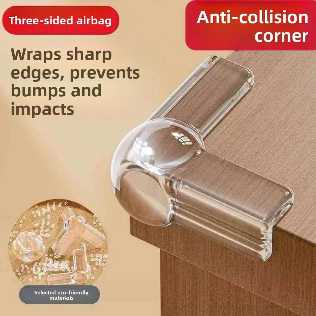 

Transparent Anti-Collision Soft Silicone Table Corner Protection Cover Cushion Baby Proofing Guard for Toddler Safety