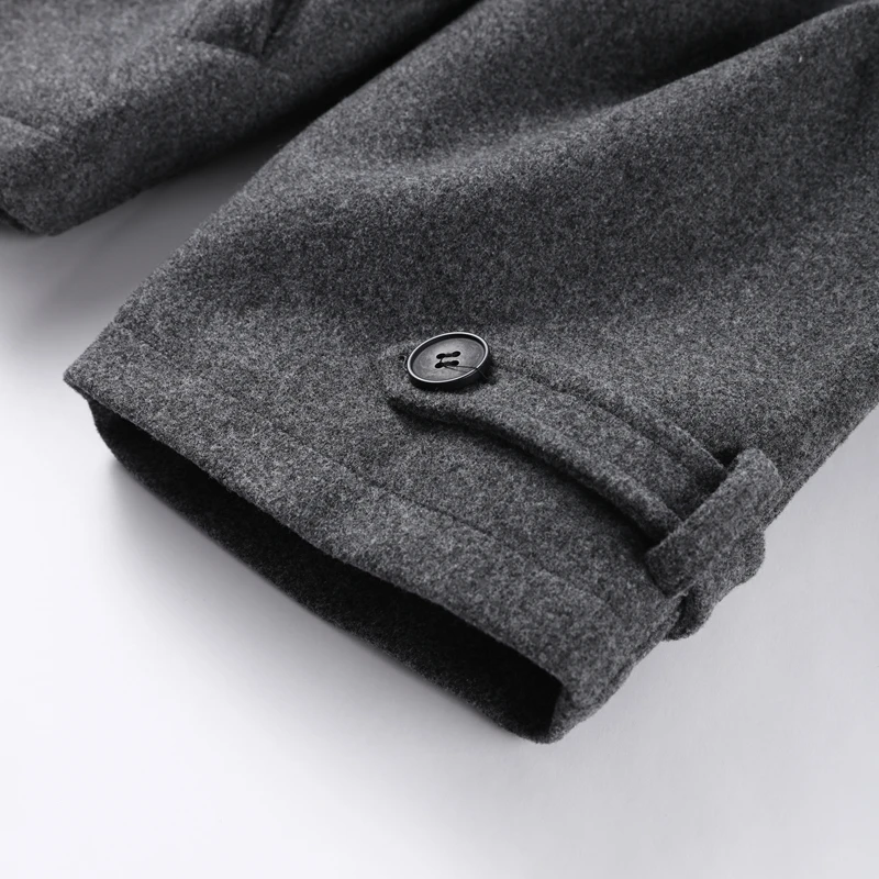 Elegante Wolljacke mit Stehkragen für Damen, Lose Passform, Lange Ärmel, Einreihig, mit Reißverschluss, Damenjacke, Herbst-Winter-Oberbekleidung 2026 – Detail 11
