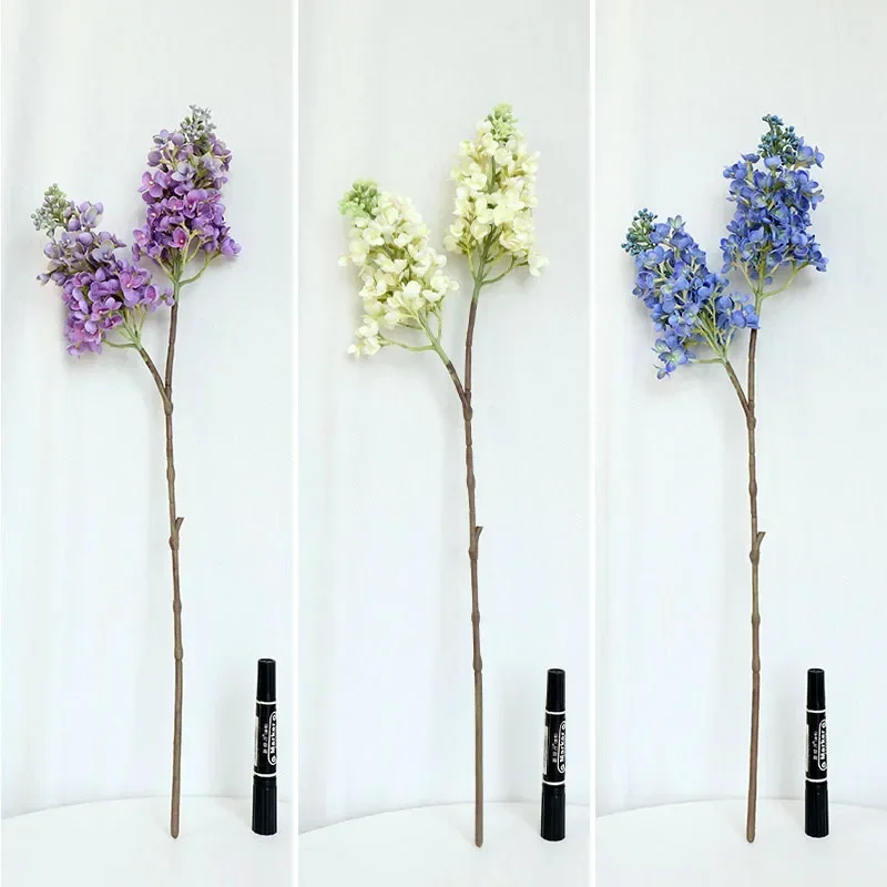 64cm 3D Long Stem Lilac branch silk artificial flowers home decor flores artificiales mariage wedding