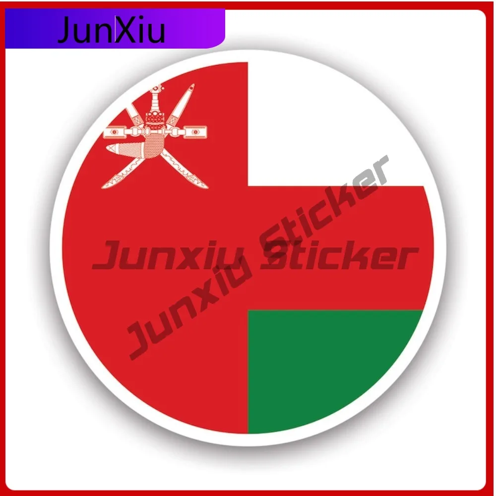 

Round Omani Flag Stickerwaterproof Outdoor Decalsoman Anime Window Waterproof Vinyl Decal For Letter Boxe Sticker Sticker High