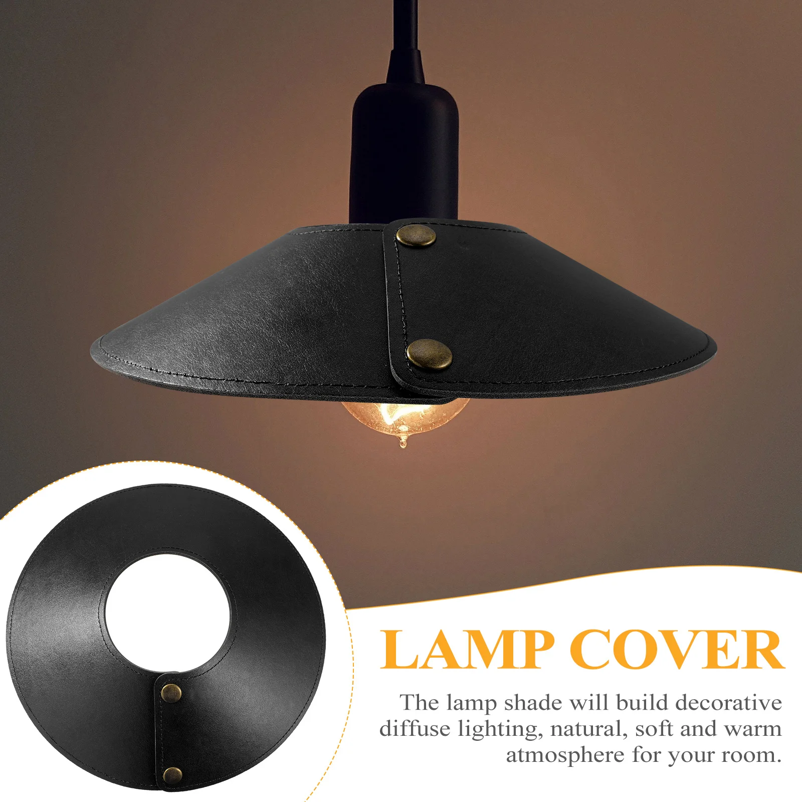 

1pc Chandelier Cover Fade Resistant Lamp Shade For Home Bar Cafe Bedroom Hanging Light Fixture Lighting Accessory