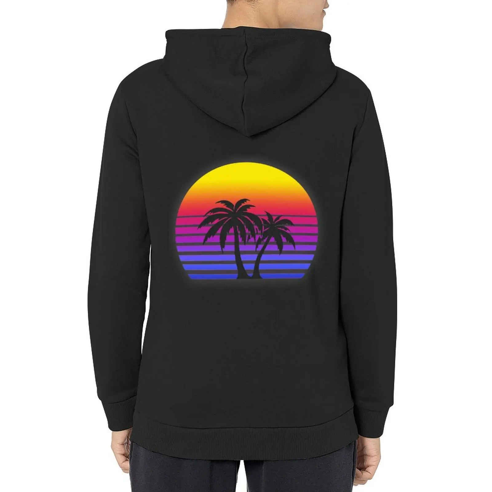 

Synthwave Sun Palm Trees Hoodie autumn clothes anime clothing autumn new products autumn hoodies and sweatshirts new