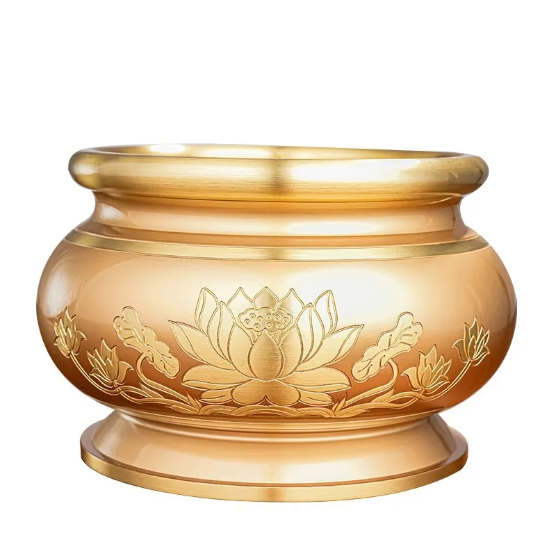 CX pure copper incense burner household indoor Buddha lotus incense burner plug-in incense burner