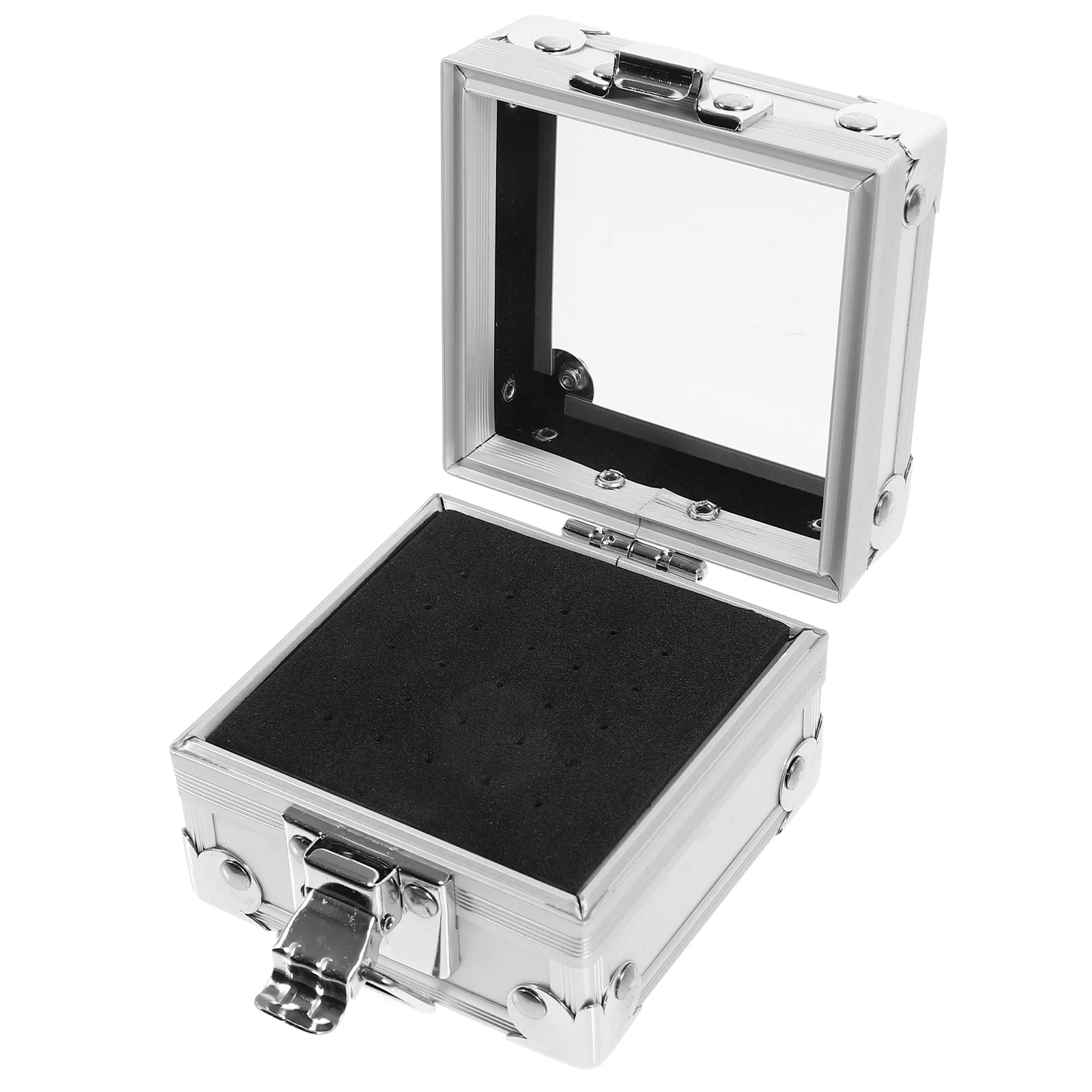 

Ящик для хранения шлифовальной головки, портативный металлический органайзер для сверл для ногтей, витрина, инструменты для полировки маникюра, домашний салон