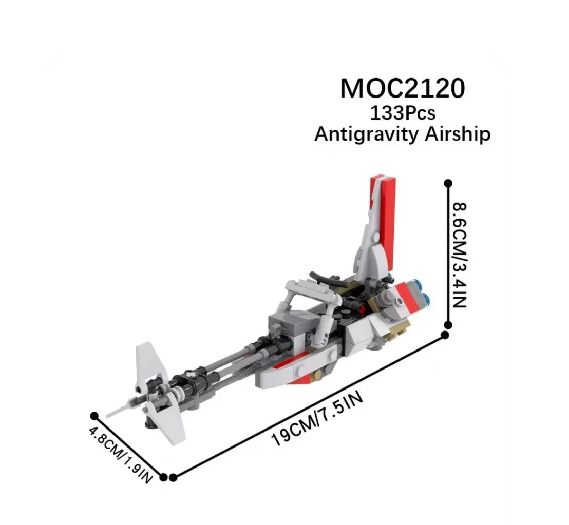 Novo espaço hegemônia filme cena tanque droid bloco de construção modelo diy montagem brinquedo crianças presente aniversário MOC-75015 MOC-7748