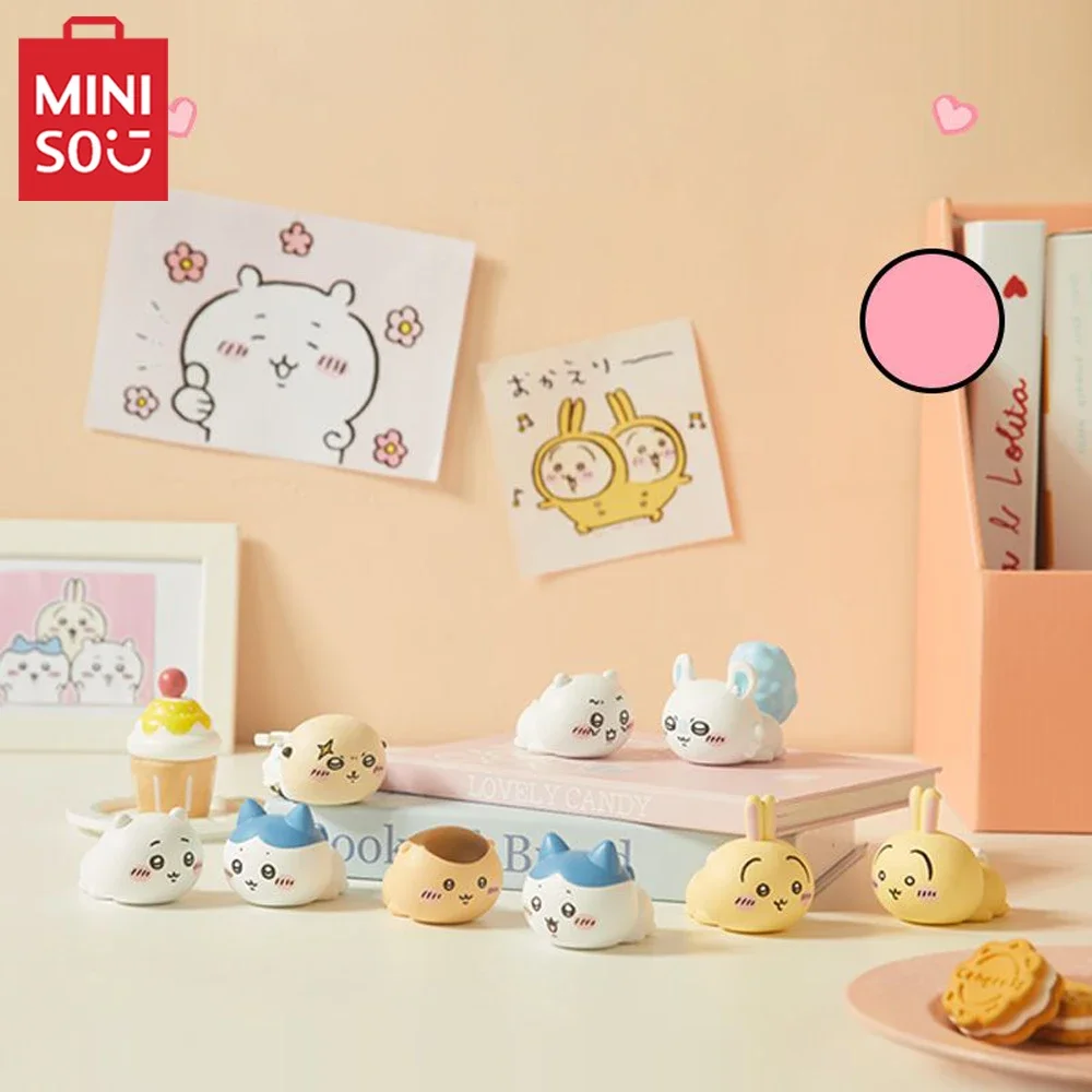 MINISO 애니메이션 치카와 시리즈 하치웨어 모몽가 우사기 블라인드 박스 모델 인형 장난감, 만화 귀여운 데스크탑 장식, 생일 선물