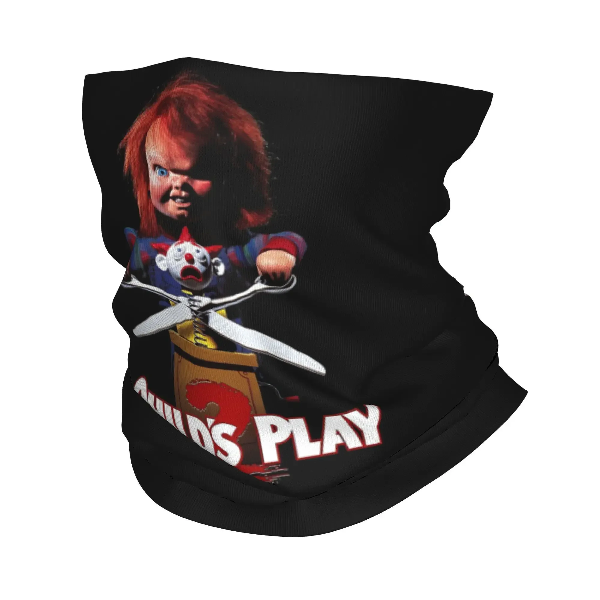Chucky See You In Hell Bandana Neck Gaiter Printed Mask Scarf Multifunction Balaclava Outdoor Sports Unisex Adult All Season