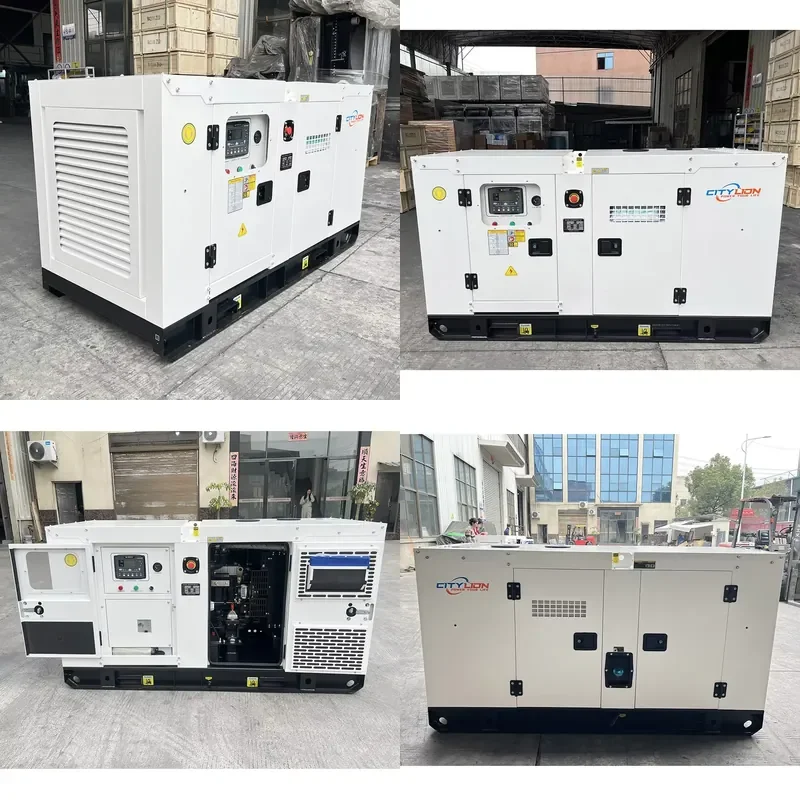 Generator CITY LION GFS-C55 50 KVA 3 Phase 40KW 50Hz Silent Type Auto Start Remote Start Open Frame ATS Water Cooling
