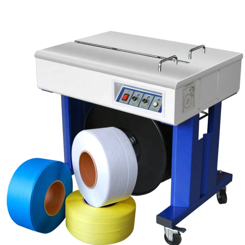

High Quality PP Plastic Double-motor Beltbanding Packaging Machinery Semi Automatic Strapping Machine For Cartons