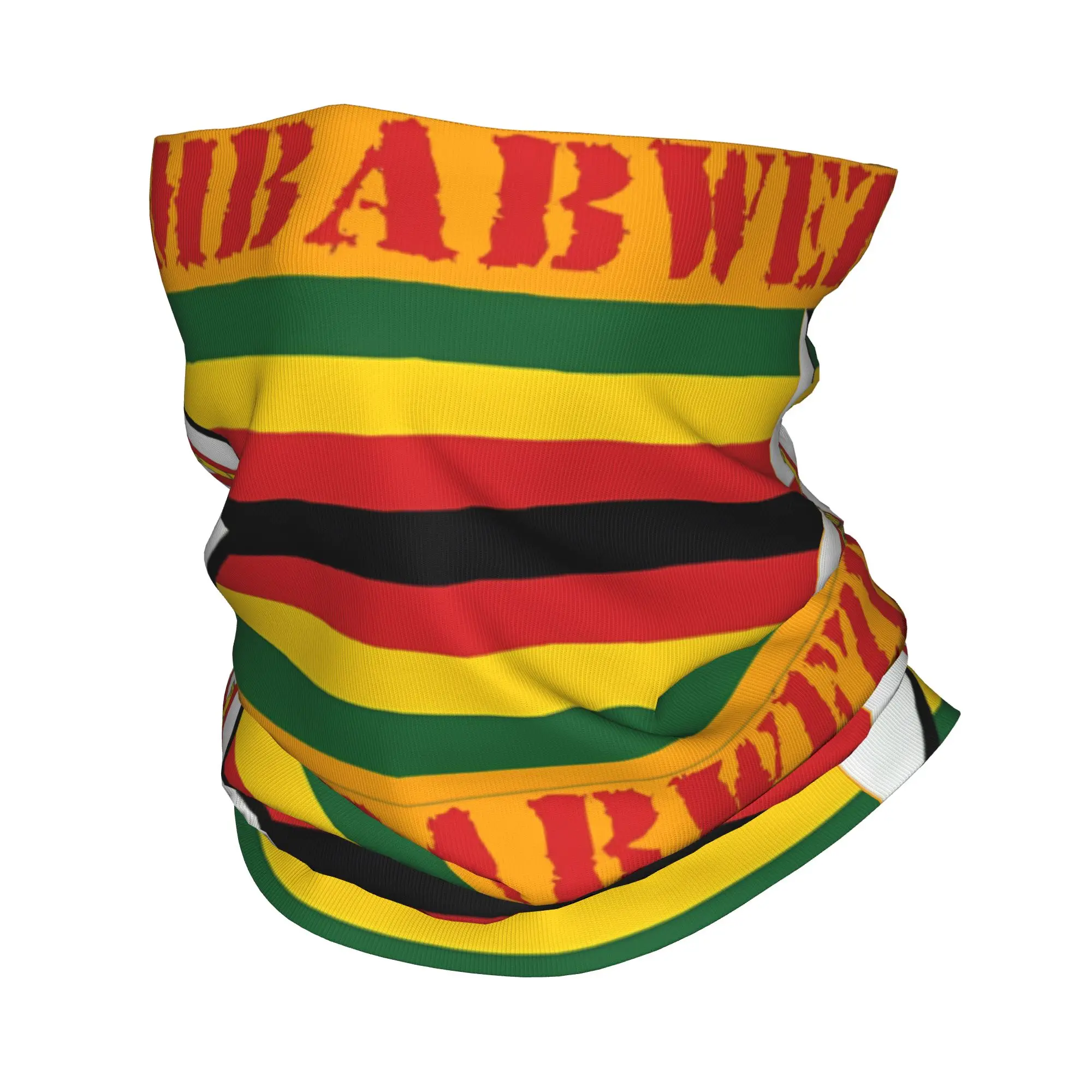 

Zimbabwe Bandana Neck Cover Printed Wrap Scarf Warm Balaclava Fishing for Men Women Adult All Season