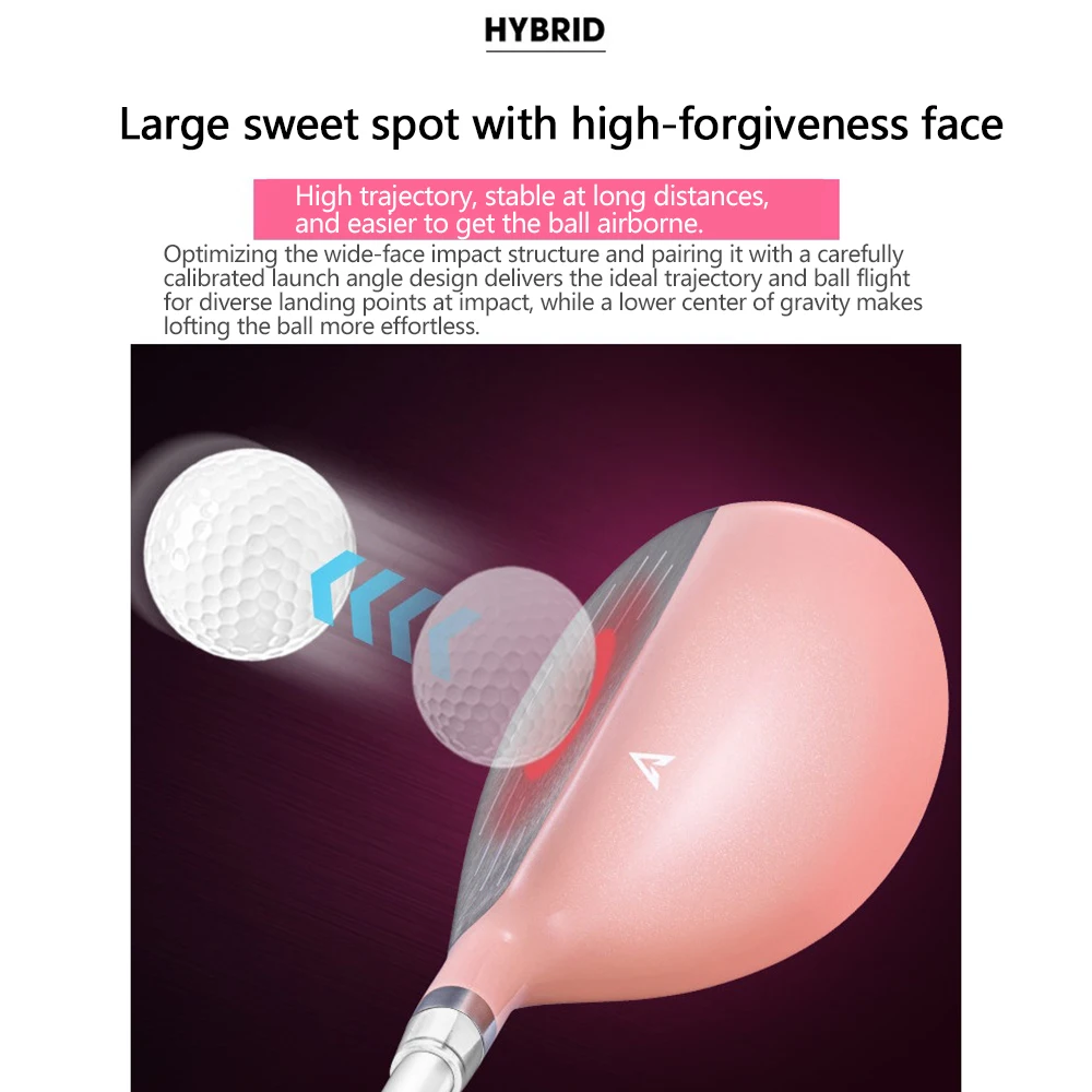 PGM Golfschläger, hochfester, dünnwandiger, geschmiedeter Titan-Golfdriver, niedriger Schwerpunkt, Anti-Spin, Damen-Golfholz für Frauen – Detail 8